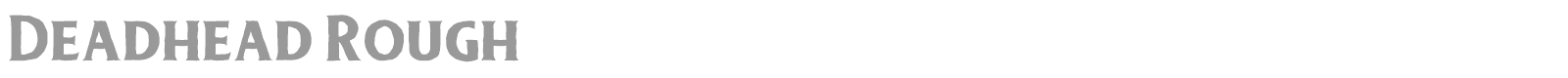 Deadhead Rough font preview